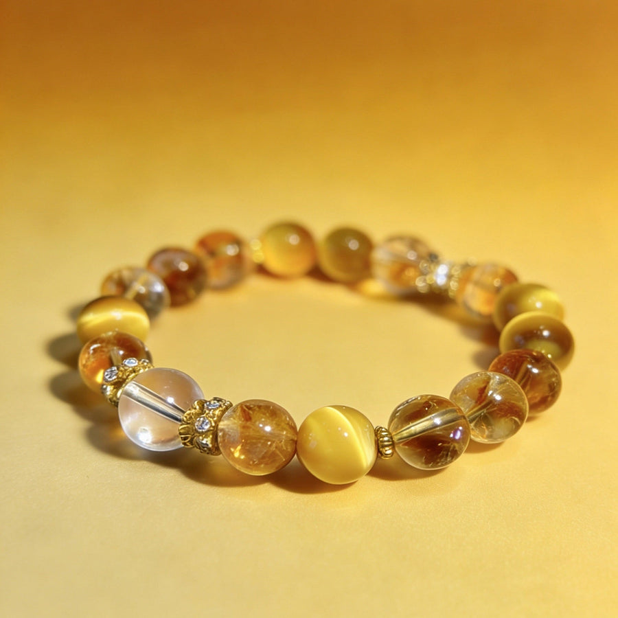 Aosharma Radiant Abundance & Empowerment Crystal Bracelet