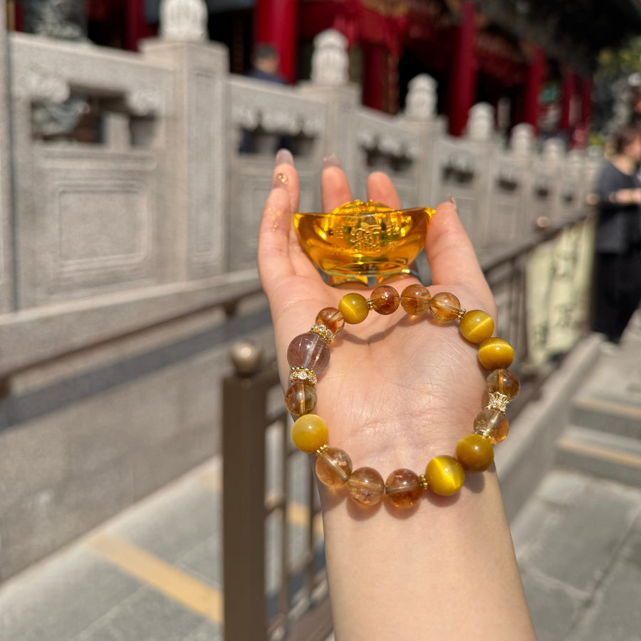 Aosharma Radiant Abundance & Empowerment Crystal Bracelet