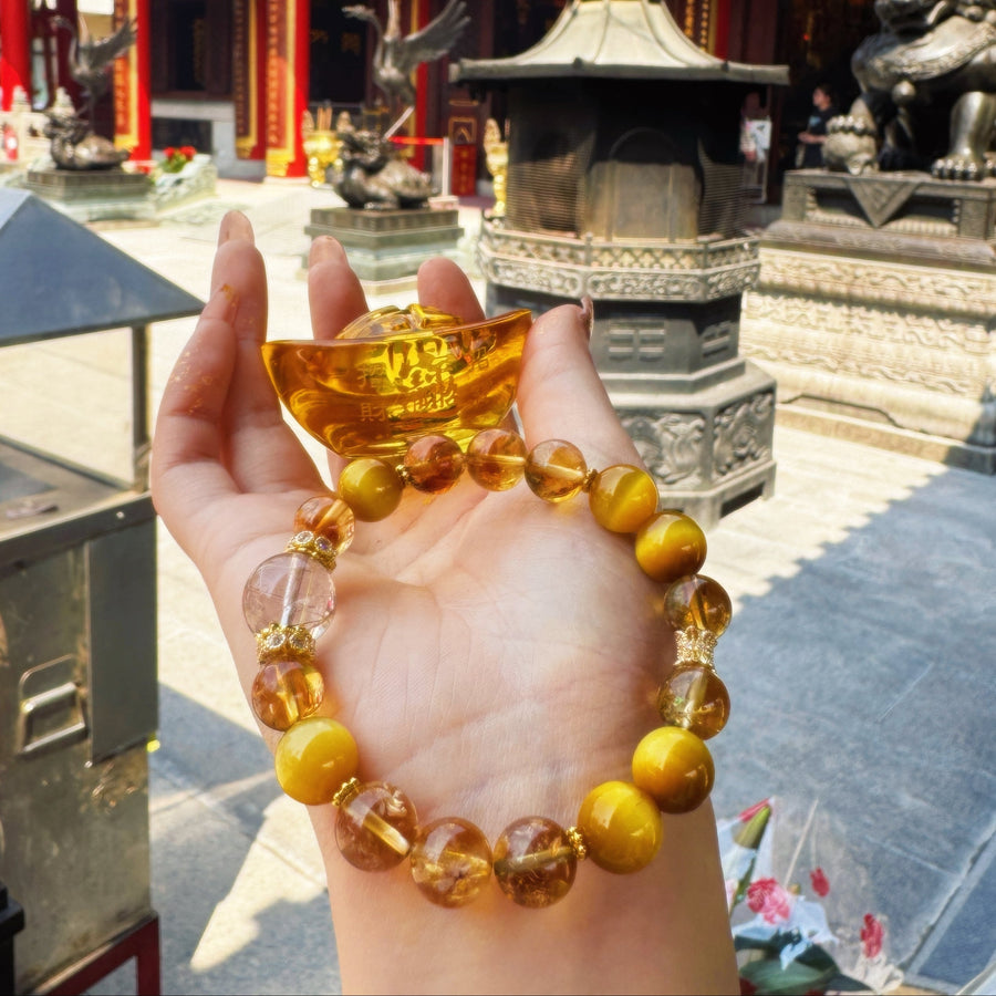 Aosharma Radiant Abundance & Empowerment Crystal Bracelet