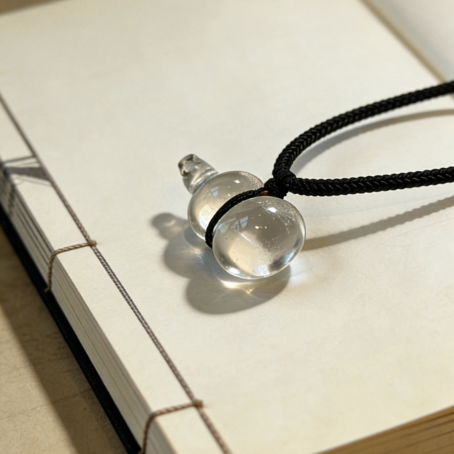 Clear Crystal Gourd Locket
